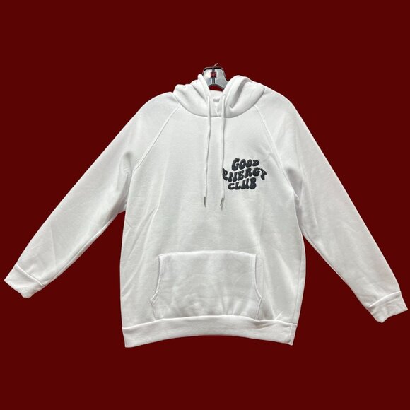 Rue 21 - Men's Long Sleeve Hooded Sweatshirt - White - Medium - Picture 1 of 14